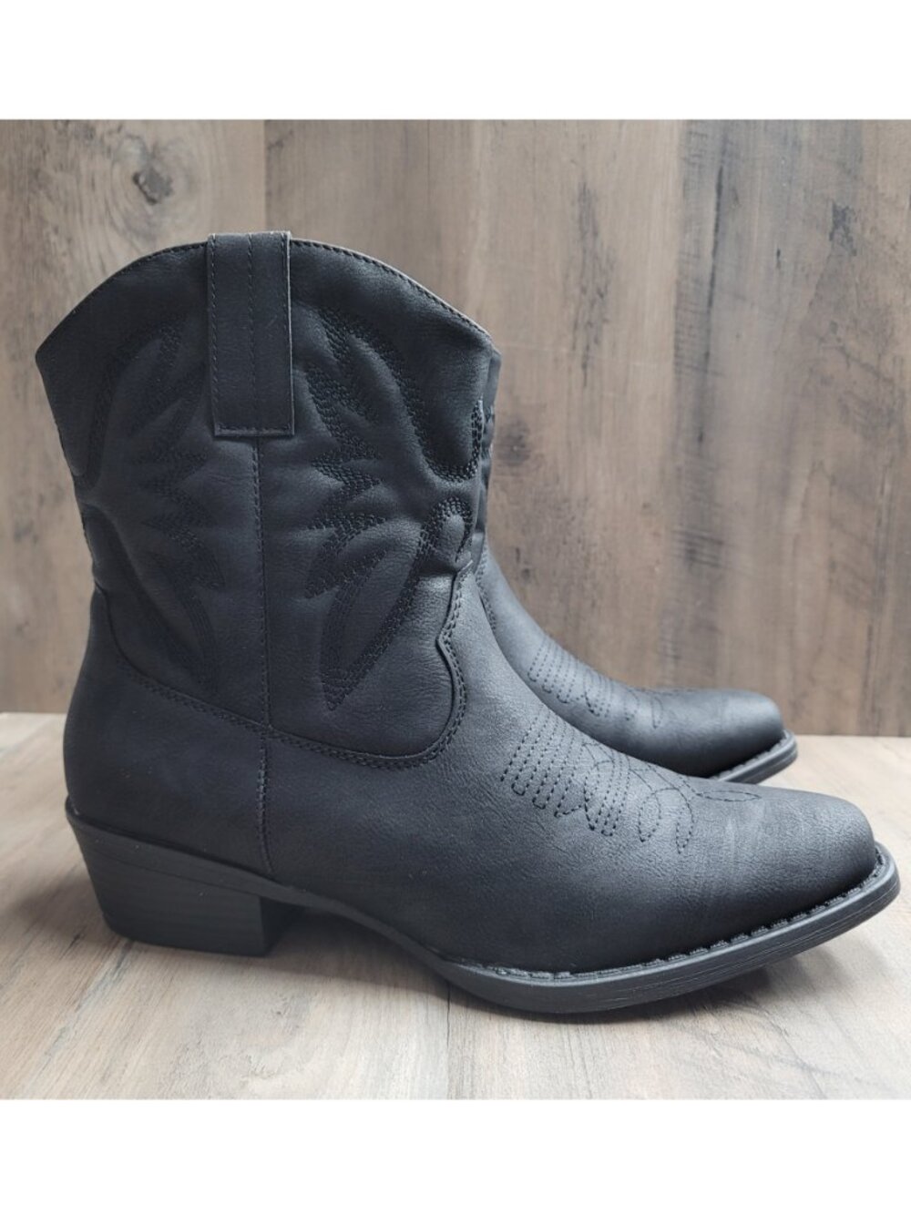 NEW Black Western Cowboy Boots size 9